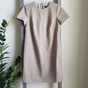 BANANA REPUBLIC | Brown Wool Blend Shift Dress